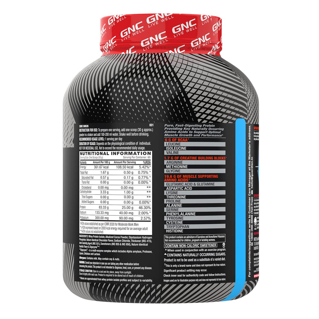 GNC amp pure isolate